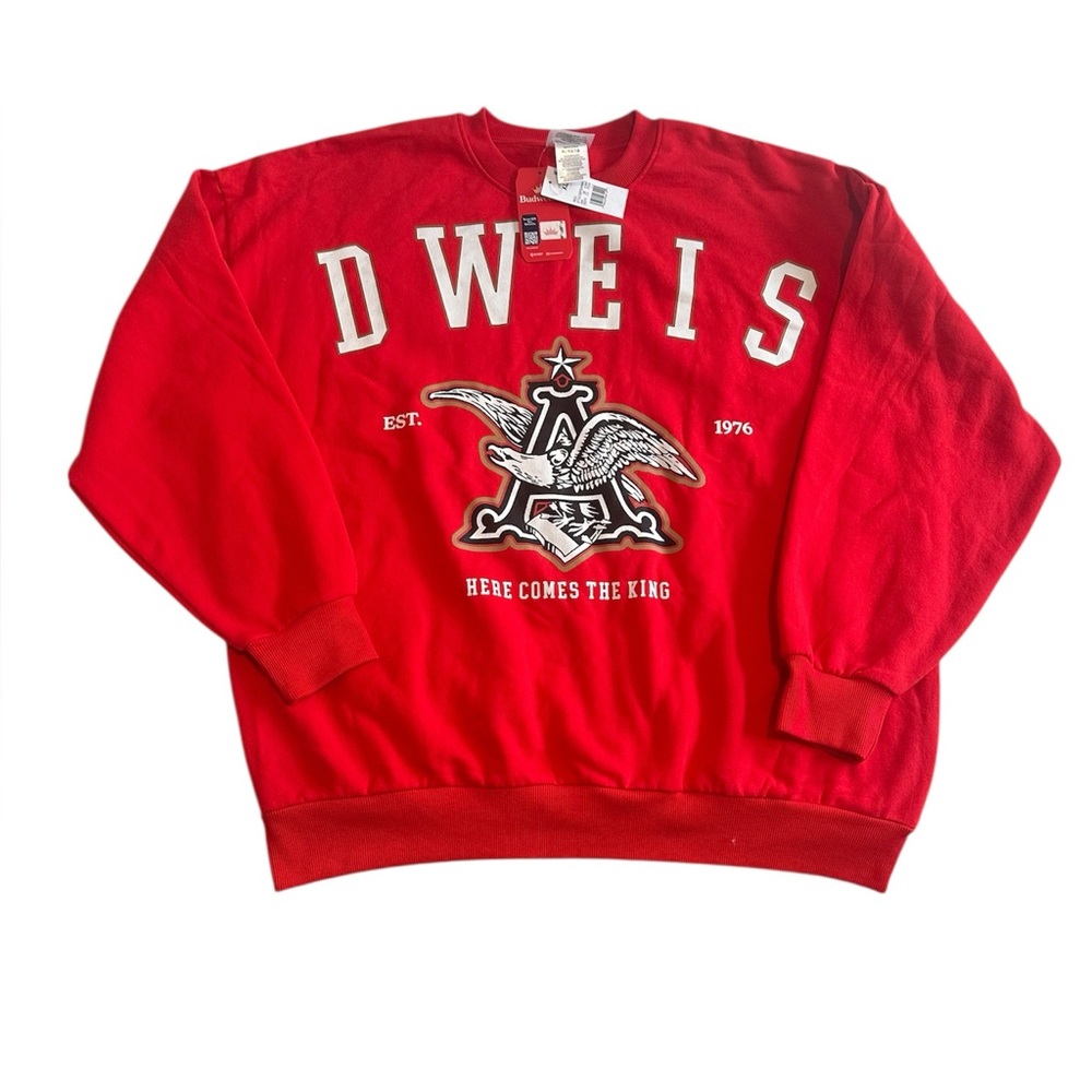 Budweiser Crewneck Sweatshirt NWT Men’s Size XL